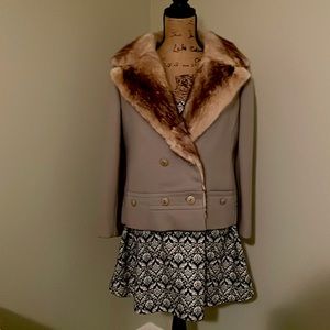 Vintage fur-lined jacket